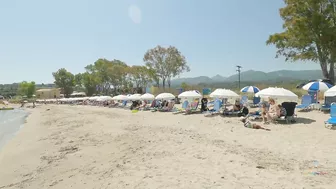 Corfu Greece walk on Gialiskari beach | Sandy beach June 2022