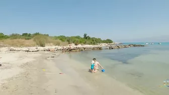 Corfu Greece walk on Gialiskari beach | Sandy beach June 2022