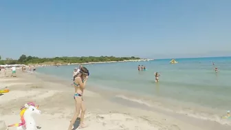 Corfu Greece walk on Gialiskari beach | Sandy beach June 2022