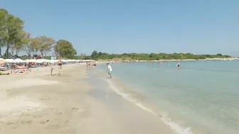 Corfu Greece walk on Gialiskari beach | Sandy beach June 2022