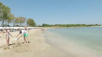 Corfu Greece walk on Gialiskari beach | Sandy beach June 2022