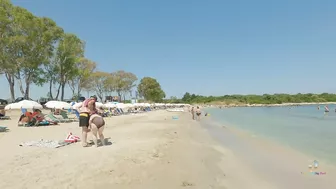 Corfu Greece walk on Gialiskari beach | Sandy beach June 2022