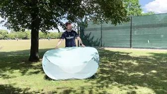 HOW TO FOLD UP A POP-UP BEACH TENT | 3 EASY STEPS! | Flying Tiger Pop-up Beach Shelter