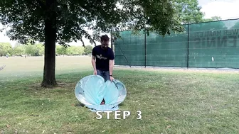 HOW TO FOLD UP A POP-UP BEACH TENT | 3 EASY STEPS! | Flying Tiger Pop-up Beach Shelter