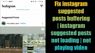 Fix instagram suggested posts buffering | instagram suggested posts not loading | not playing video