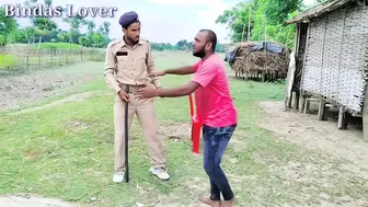 Best amazing funniest video Police wala gunda Nonstop funny comedy video By bindas Lover