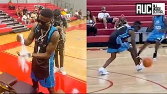 Boosie Thinks He's Lebron James Plays Basketball With Sunglasses On At Celebrity Game