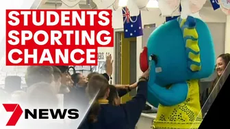 Students getting behind Australia’s Commonwealth Games athletes | 7NEWS