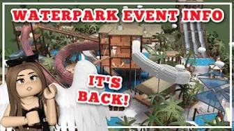 Bloxburg Waterpark EVENT INFO | BLOXBURG ROBLOX | ROBUILDS