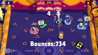 5695 Bounces! Most Bounces Possible In BrawlStars