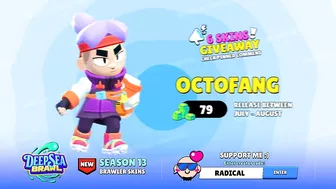 NEW SKIN ANIMATIONS, PRICES & GIVEAWAY! Brawl Stars #octofanggiveaway