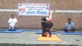 Chhota Yogi on spot in tosham bljs collage(yoga centre) video