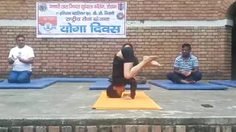 Chhota Yogi on spot in tosham bljs collage(yoga centre) video