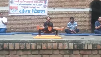 Chhota Yogi on spot in tosham bljs collage(yoga centre) video