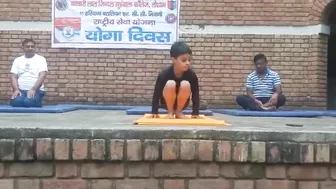 Chhota Yogi on spot in tosham bljs collage(yoga centre) video