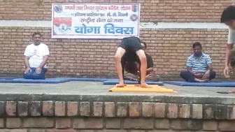 Chhota Yogi on spot in tosham bljs collage(yoga centre) video