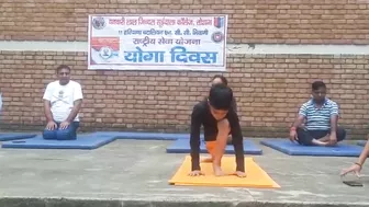 Chhota Yogi on spot in tosham bljs collage(yoga centre) video