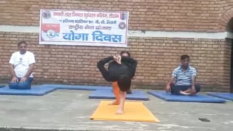 Chhota Yogi on spot in tosham bljs collage(yoga centre) video