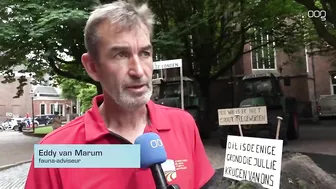 Boeren protesteren bij provinciehuis tegen stikstofbeleid