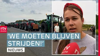 Boeren blokkeren de A28 tijdens boerenprotest | RTV Drenthe