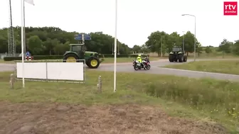 Boeren blokkeren de A28 tijdens boerenprotest | RTV Drenthe