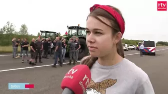 Boeren blokkeren de A28 tijdens boerenprotest | RTV Drenthe