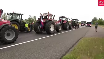 Boeren blokkeren de A28 tijdens boerenprotest | RTV Drenthe