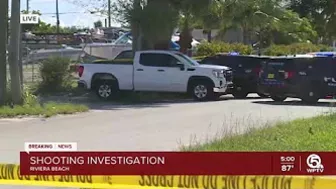 Shooting under investigation in Riviera Beach