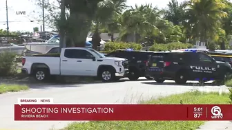 Shooting under investigation in Riviera Beach