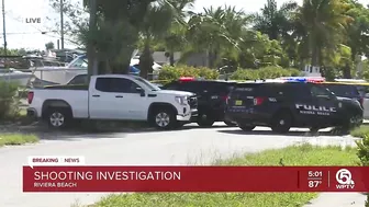 Shooting under investigation in Riviera Beach