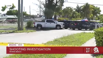 Shooting under investigation in Riviera Beach