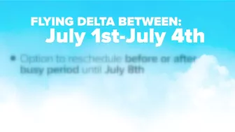 Delta issues 'systemwide' travel waiver for July 4 weekend