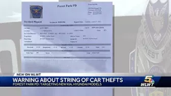 Forest Park police seeing rise in thefts targeting specific car models