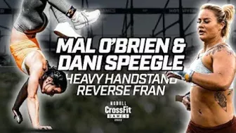 Mal O’Brien & Dani Speegle — Thruster & Handstand Walk Race