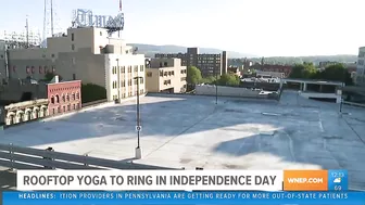 Rooftop yoga to ring in Independence Day