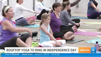 Rooftop yoga to ring in Independence Day