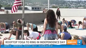 Rooftop yoga to ring in Independence Day