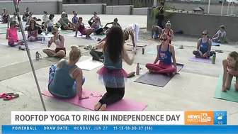 Rooftop yoga to ring in Independence Day