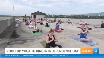 Rooftop yoga to ring in Independence Day