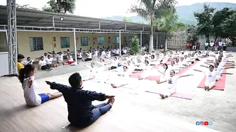 International Yoga Day, 2022 observation in Chandel on June, 21, 2022.