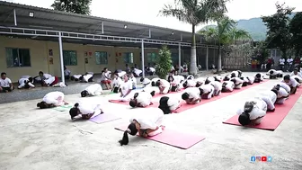 International Yoga Day, 2022 observation in Chandel on June, 21, 2022.