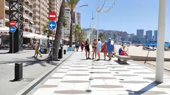 BENIDORM ???????? LEVANTE BEACH JULY 2022 Costa Blanca SPAIN Walking Tour 4K