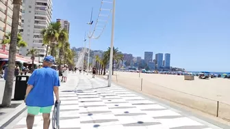 BENIDORM ???????? LEVANTE BEACH JULY 2022 Costa Blanca SPAIN Walking Tour 4K