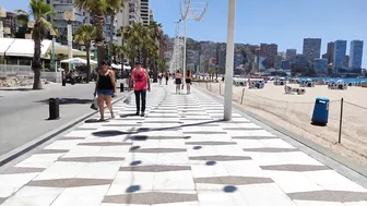 BENIDORM ???????? LEVANTE BEACH JULY 2022 Costa Blanca SPAIN Walking Tour 4K