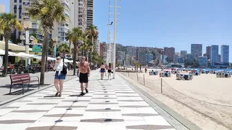 BENIDORM ???????? LEVANTE BEACH JULY 2022 Costa Blanca SPAIN Walking Tour 4K