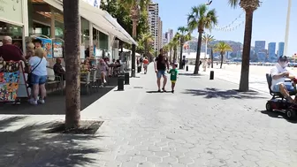 BENIDORM ???????? LEVANTE BEACH JULY 2022 Costa Blanca SPAIN Walking Tour 4K