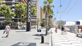 BENIDORM ???????? LEVANTE BEACH JULY 2022 Costa Blanca SPAIN Walking Tour 4K