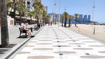 BENIDORM ???????? LEVANTE BEACH JULY 2022 Costa Blanca SPAIN Walking Tour 4K