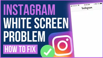 INSTAGRAM WHITE SCREEN PROBLEM FIX [2022] | Fix Instagram App Not Opening | Instagram Blank Screen