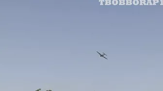 RC PLANE CRASH - CY MODELS P-47 THUNDERBOLT - SAITO FG90 R3 - STRIKES A TREE AT WESTON PARK - 2022